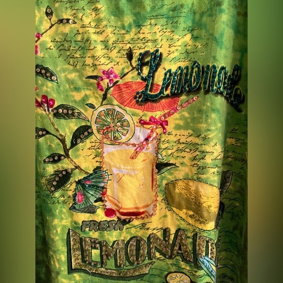 TAKE TWO~DETAILED DIMENSIONAL~BLOUSE~100% COTTON~XL - Picture 4 of 13